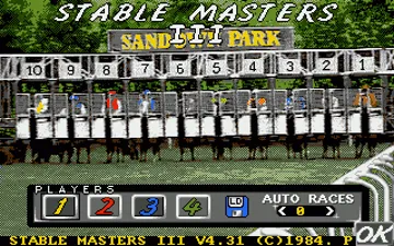 Stable Masters III screen shot title